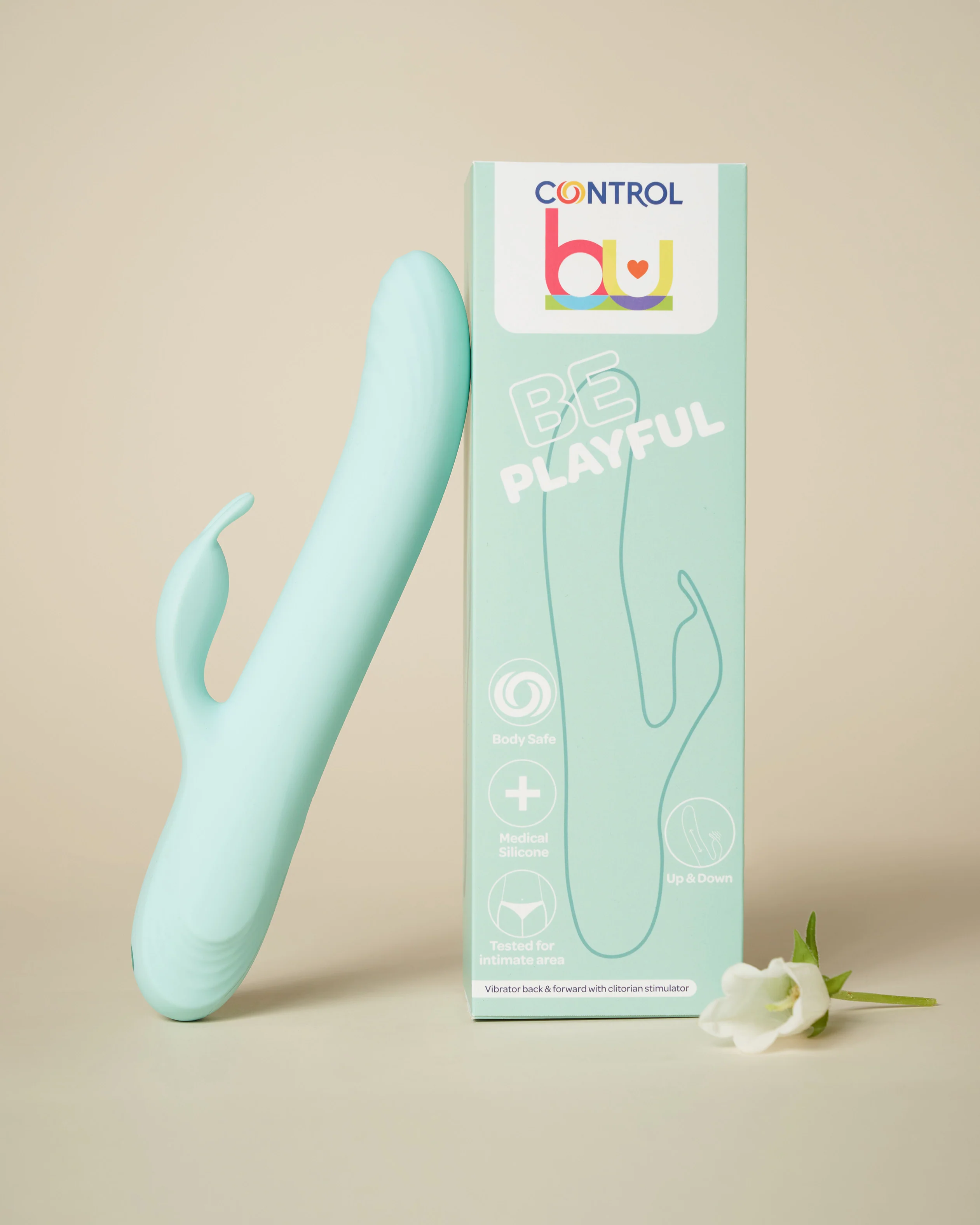 Control Be Playful - Vibrador para trás e para a frente com estimulador clitoriano - Image 7
